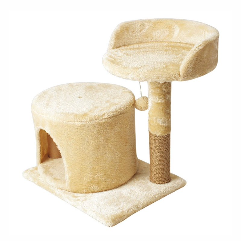 Cat Tree Tower with Scratching Posts Cat, Cat Nest Platform Climbing Frame with Grab Pillar