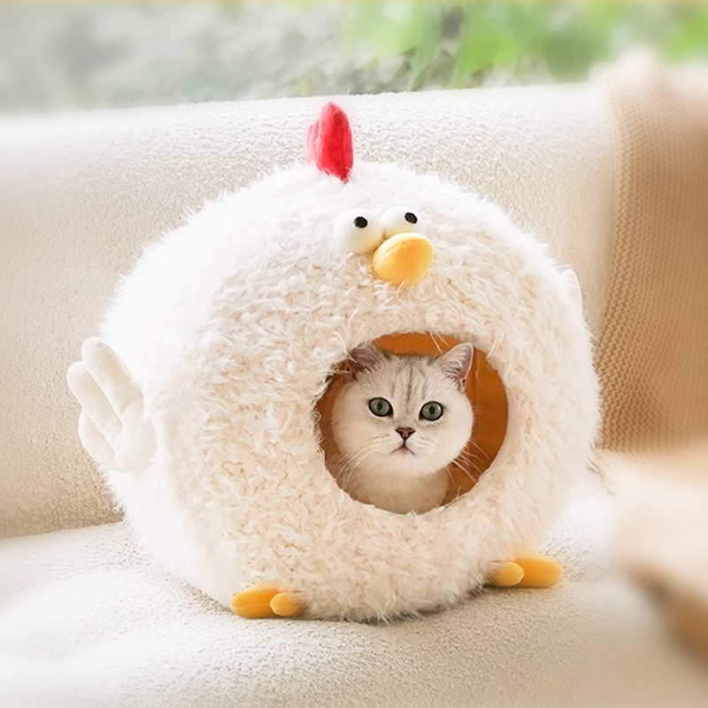 Chick Cluck Cave Cat Bed - DeeplPet