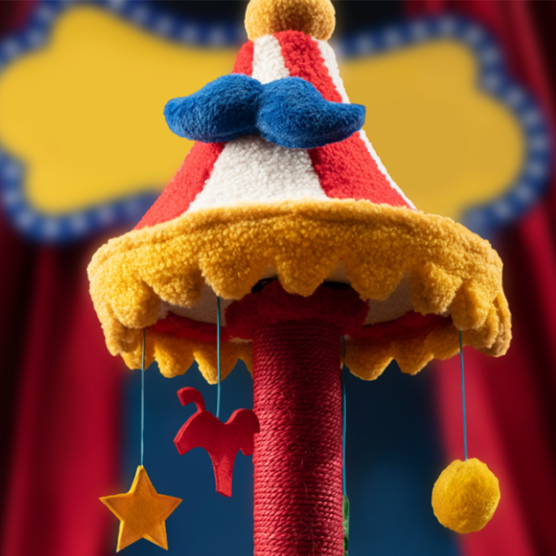 Circus Cute Cat Tree Cat Climbing Frame Tower Scratching Post
