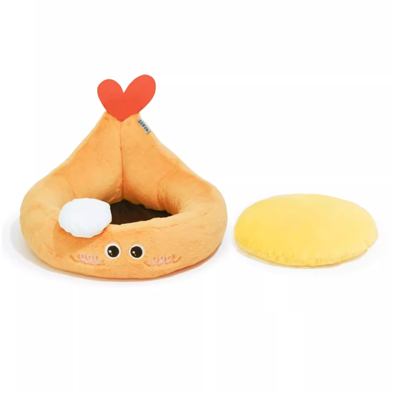 Cute Tempura Panda Cat Bed Sleeping House Cat Bed with Removable - DeeplPet