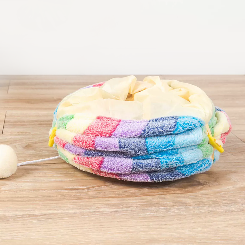 Elves in the Cat Tunnel cat toy Rainbow Cat Tunnel Bed - DeeplPet