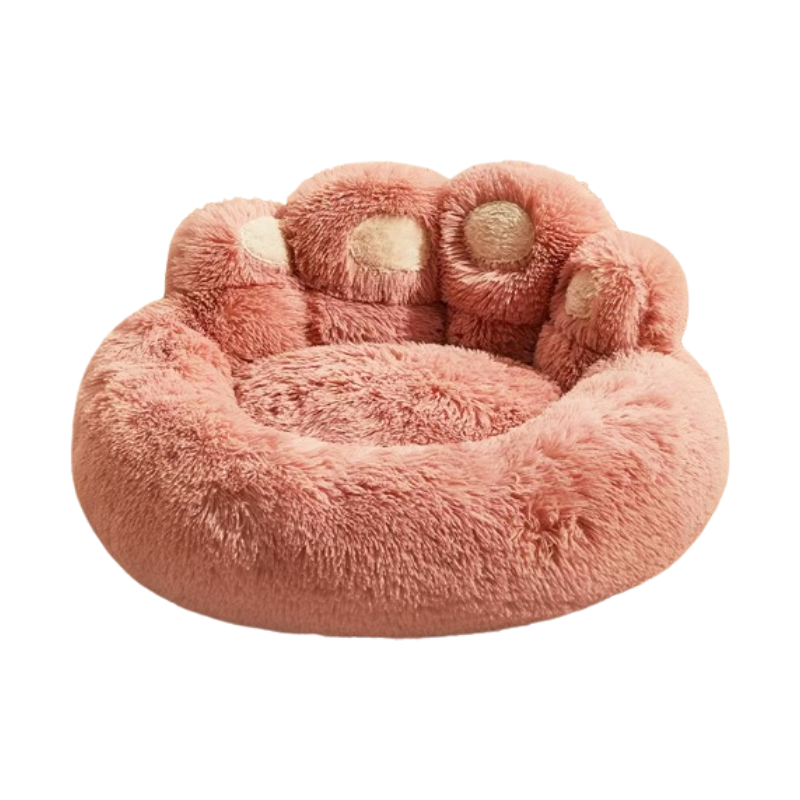 Round cat Sleep Mat Winter Warm Fluffy Cat Bed Sofa - DeeplPet