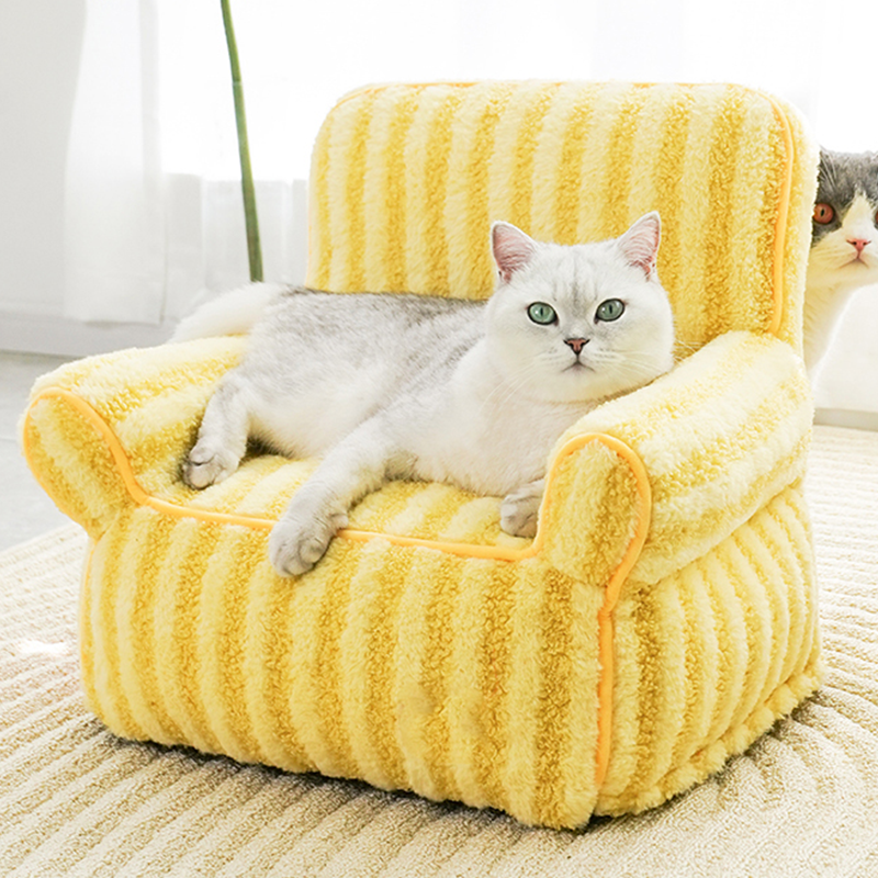 Stripe Series Cat Sofa Cat Beds & Beding - DeeplPet