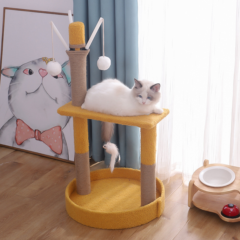 Pet Cat Tree Scratch Multi Level Perch Tree Tower, Comfortable Cat Frame Suitable for Cat