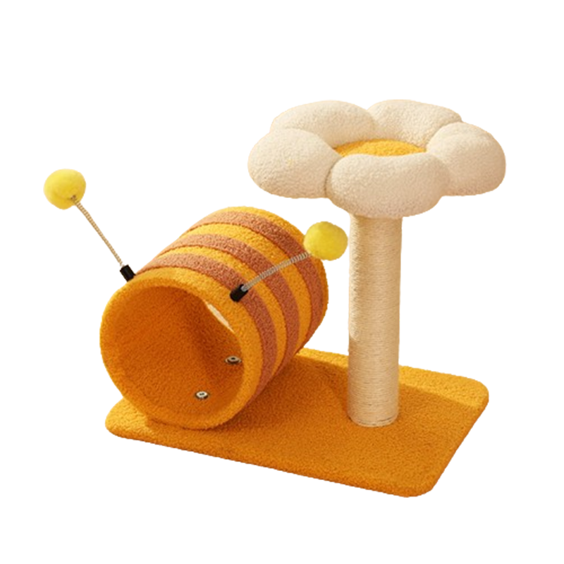 Bee Flower Small Cat Tree Cat Scratching Posts - DeeplPet