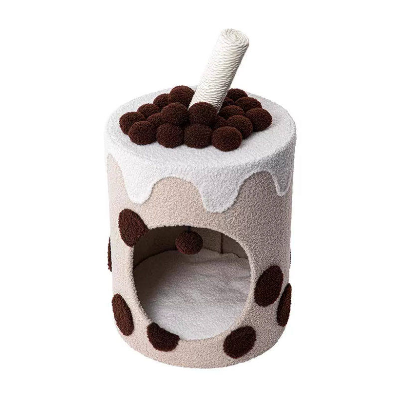 Boba Tea Cup Cat Tree Teddy velvel - DeeplPet