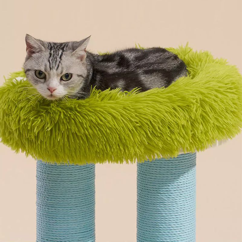Boot-Shaped Cat Tree: Scratcher & Cave & Side Table
