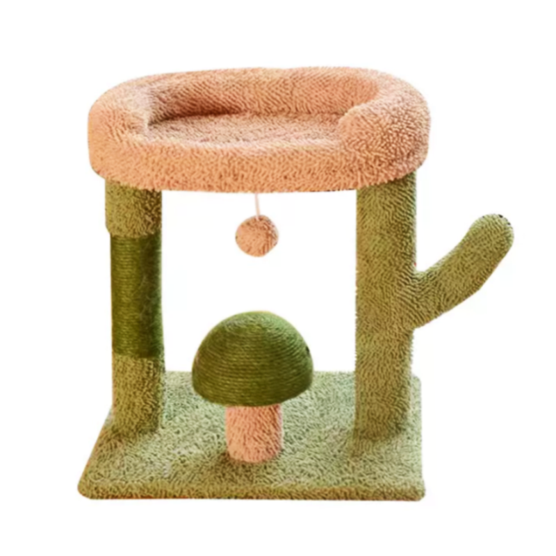 Cactus Cat Tower for Indoor Cats with Cat Condo - DeeplPet