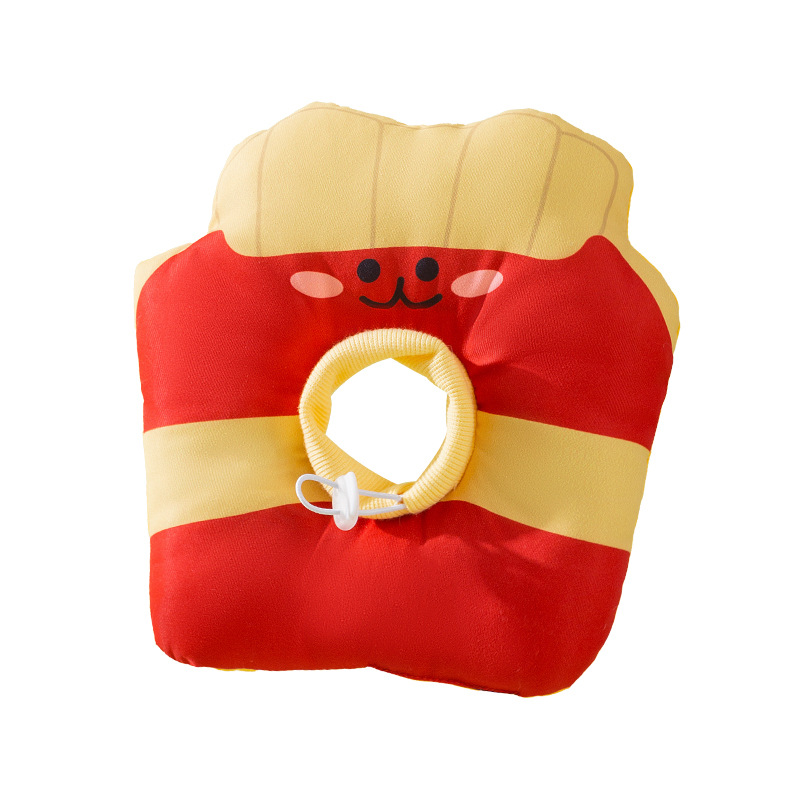 Cat Cone Soft Cat Recovery Collar, Cute Chip Shaped Cat Donut Lightweight - DeeplPet