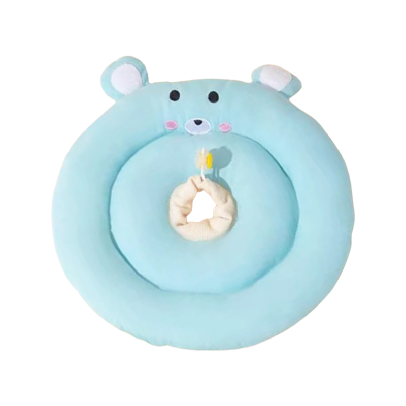 Cat Pet Collar Cotton Neck Cute Shaped Feeding Anti Lick Bite Head Cover - DeeplPet