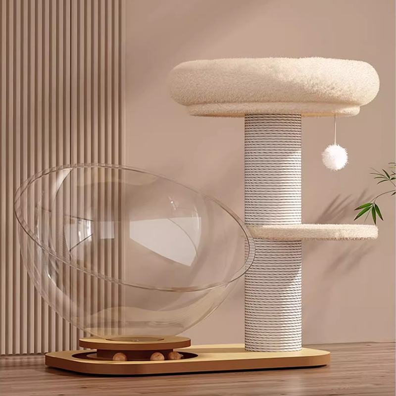 Cat Tree Cat Space capsule nest Integrated  Scratching Column Sword Grinding Claw