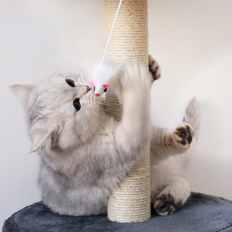 Cat Tree Tower, Cat Scratching Post, Cat Gym Kitten Apartment, 3 colour, deluxe house
