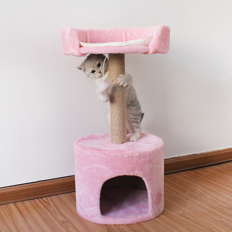 Cat Tree Tower, Cat Scratching Post, Cat Gym Kitten Apartment, 3 colour, deluxe house