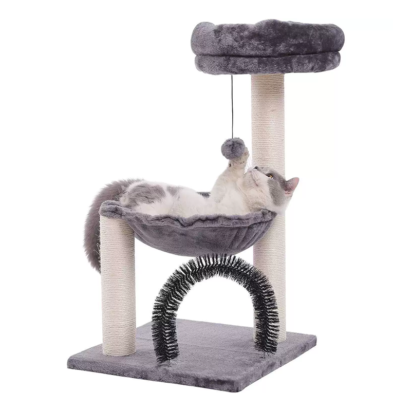 Cat Tree Tower for Indoor 3 colour, ,Multi-Level, Cat Scratching Posts, Plush Basket