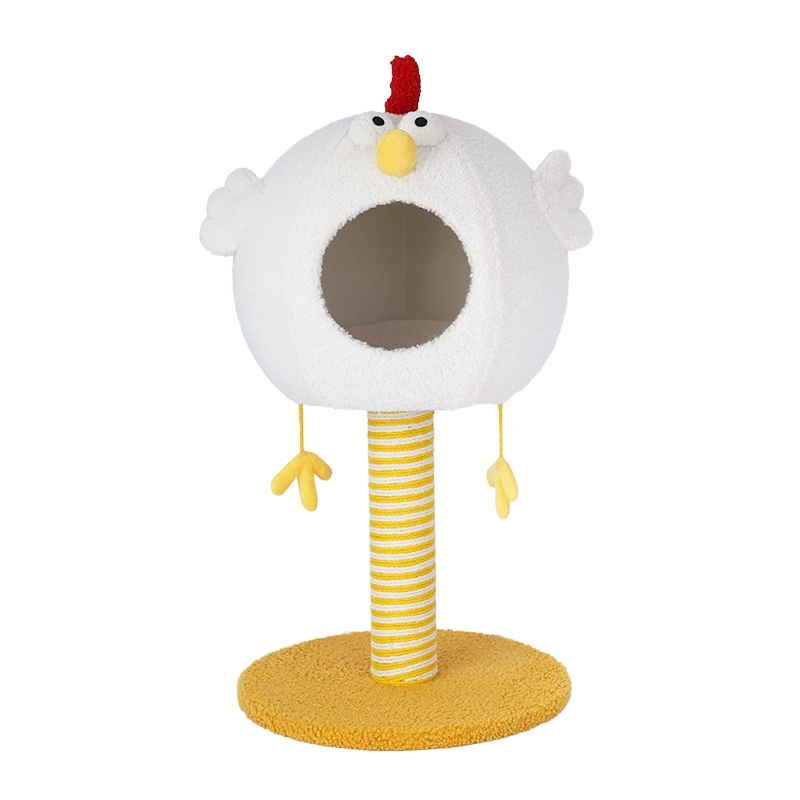 Chick Cat Tree Cat Climbing Frame Chick Cluck Cat Condo, Four Seasons Scratching Post