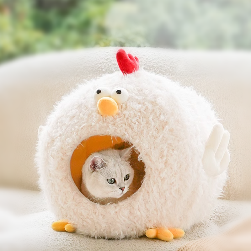 Chick Cluck Cave Cat Bed - DeeplPet