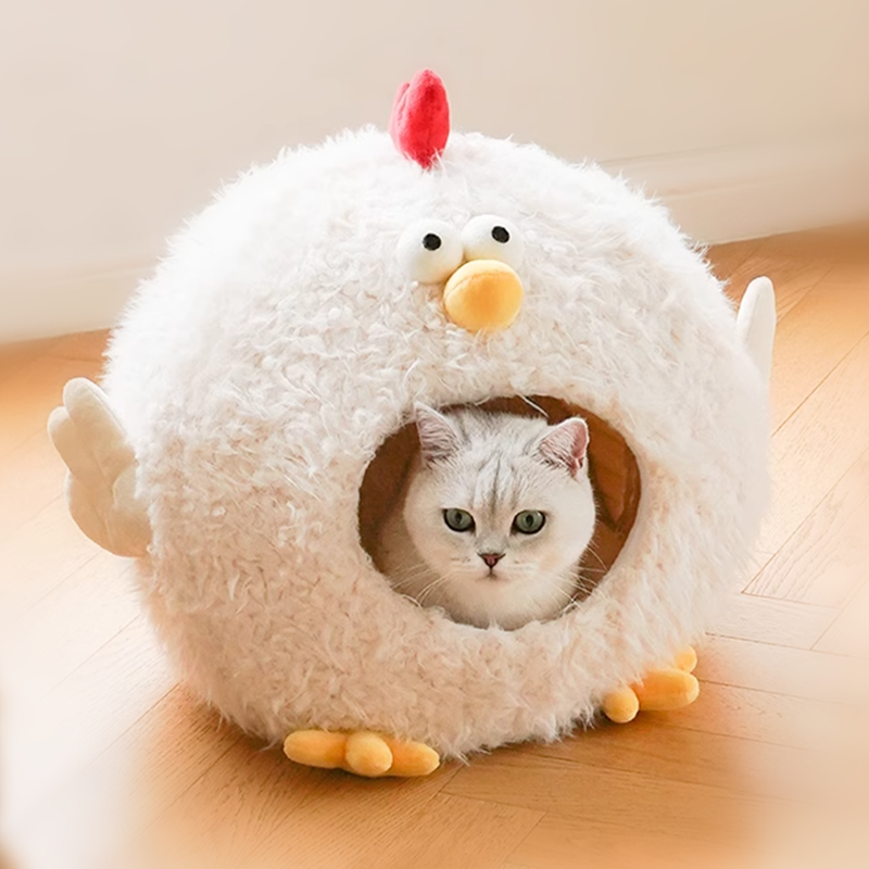 Chick Cluck Cave Cat Bed - DeeplPet