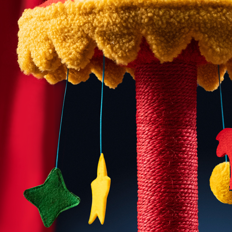 Circus Cute Cat Tree Cat Climbing Frame Tower Scratching Post