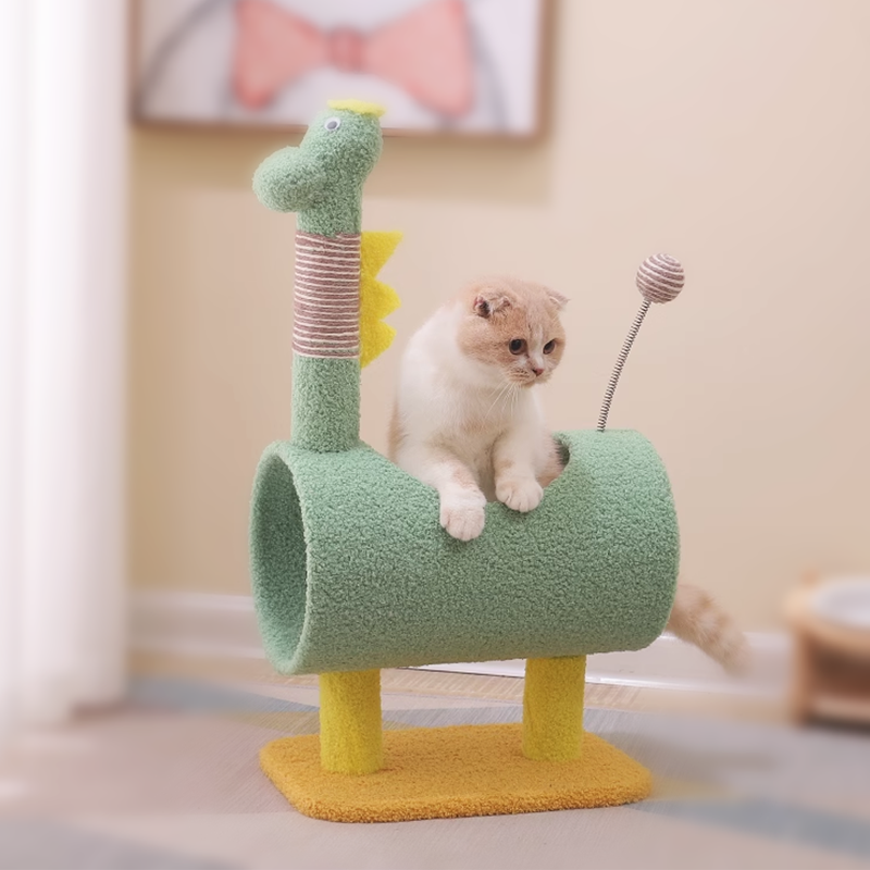 Dinosaur cat tree 4 styles like chick cherry star Cat Tower - DeeplPet