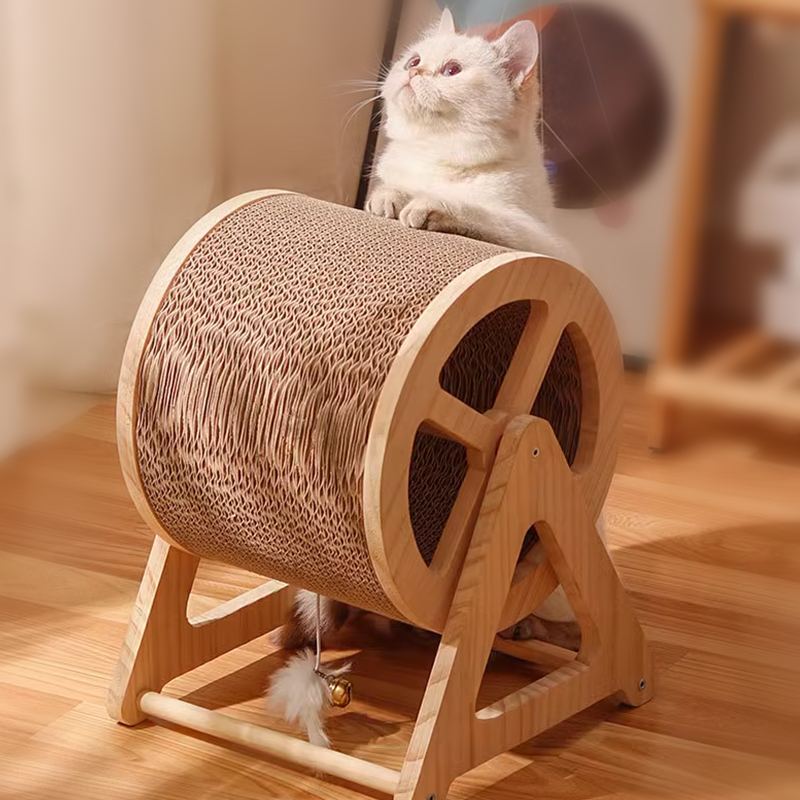 Ferris wheel cat paw board Cat Toy with a Vertical Ferris Wheel Design - DeeplPet