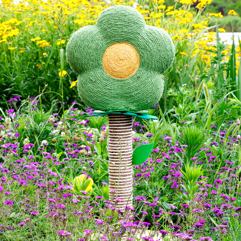 Hibiscus Flower Cat Tree,Cat Flower Scratching Post ,Cute Cat Scratcher,Durable sisal