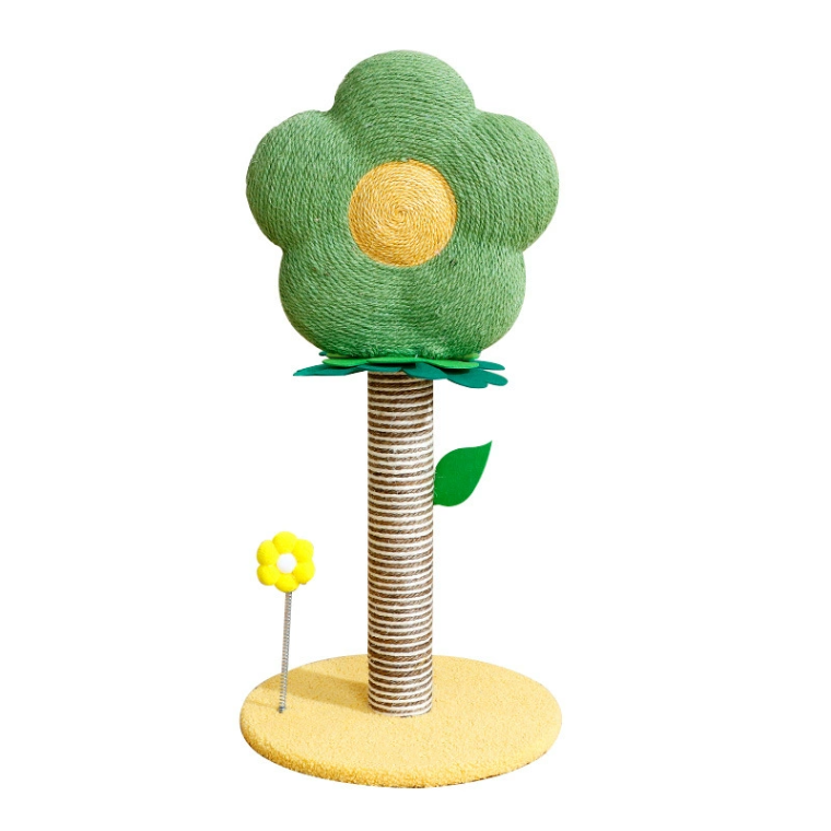 Hibiscus Flower Cat Tree,Cat Flower Scratching Post ,Cute Cat Scratcher,Durable sisal