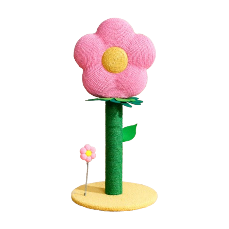 Hibiscus Flower Cat Tree,Cat Flower Scratching Post ,Cute Cat Scratcher,Durable sisal