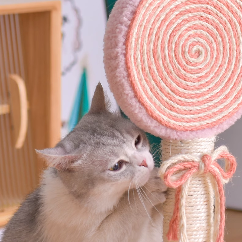 Lollipop Shaped Cat Tree, Cat Scratching Post, Cat Climbing Frame Sisal Claw Grinding