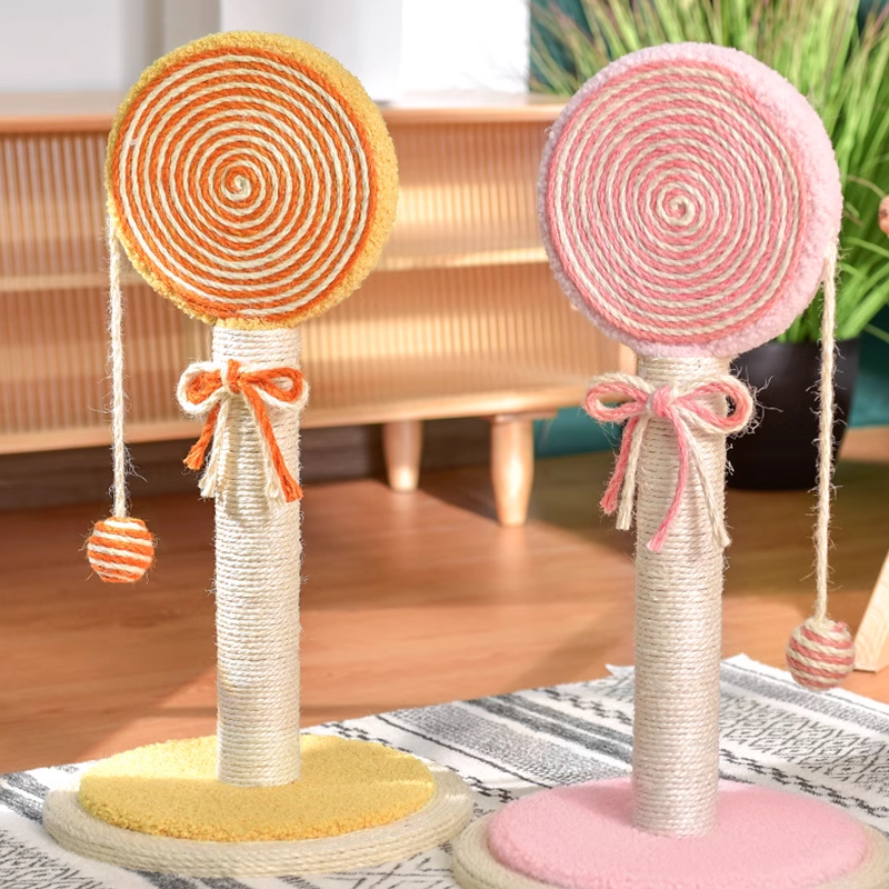 Lollipop Shaped Cat Tree, Cat Scratching Post, Cat Climbing Frame Sisal Claw Grinding