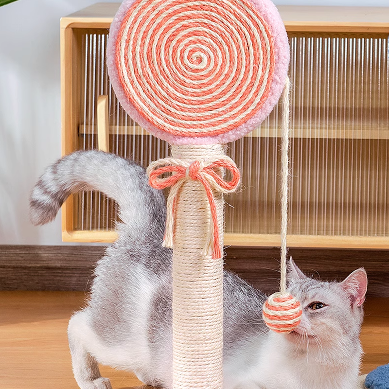 Lollipop Shaped Cat Tree, Cat Scratching Post, Cat Climbing Frame Sisal Claw Grinding