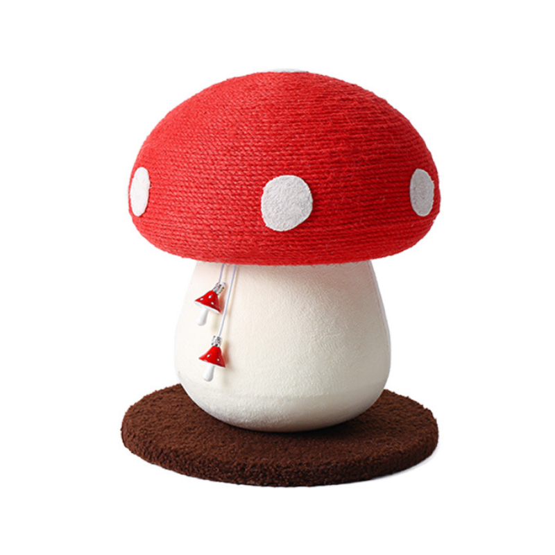 Mushroom cat tree Cat Scratching No Assembly Required - DeeplPet
