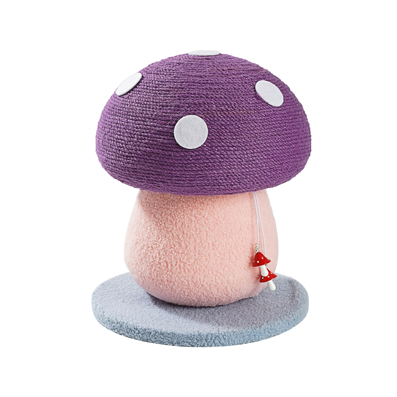 Mushroom cat tree Cat Scratching No Assembly Required - DeeplPet