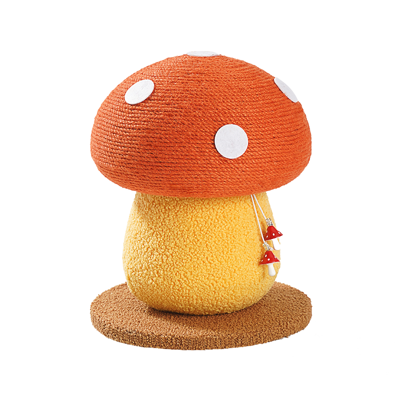 Mushroom cat tree Cat Scratching No Assembly Required - DeeplPet