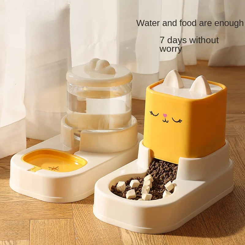 Automatic Cat Water Dispenser - Large Capacity Dog Water Dispenser, Cat Food Container