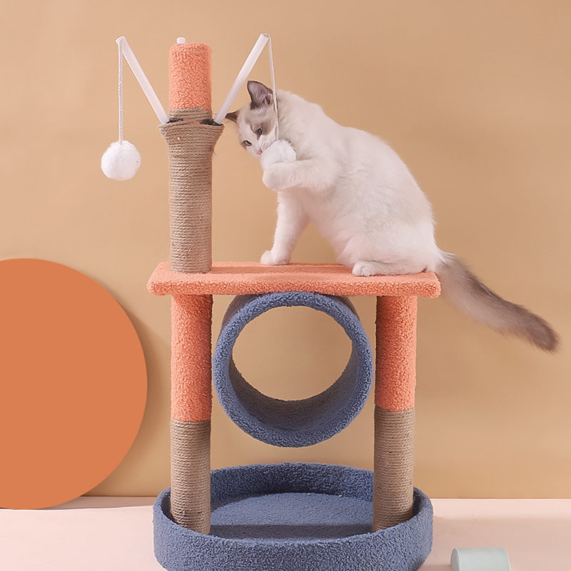 Pet Cat Tree Scratch Multi Level Perch Tree Tower, Comfortable Cat Frame Suitable for Cat