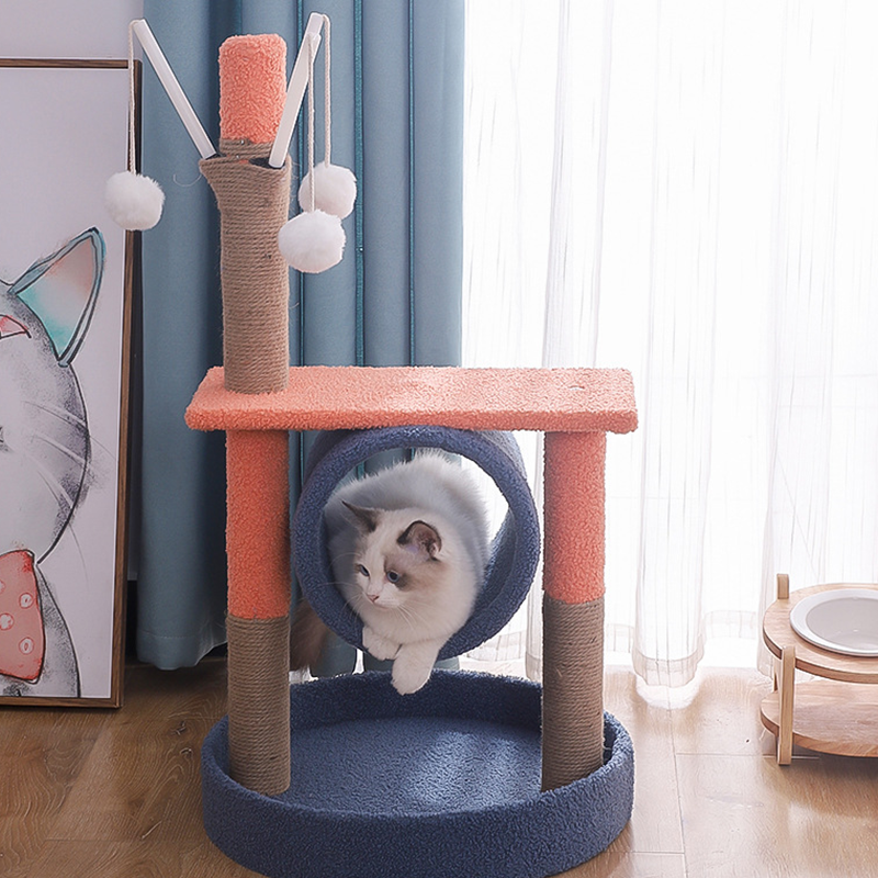 Pet Cat Tree Scratch Multi Level Perch Tree Tower, Comfortable Cat Frame Suitable for Cat