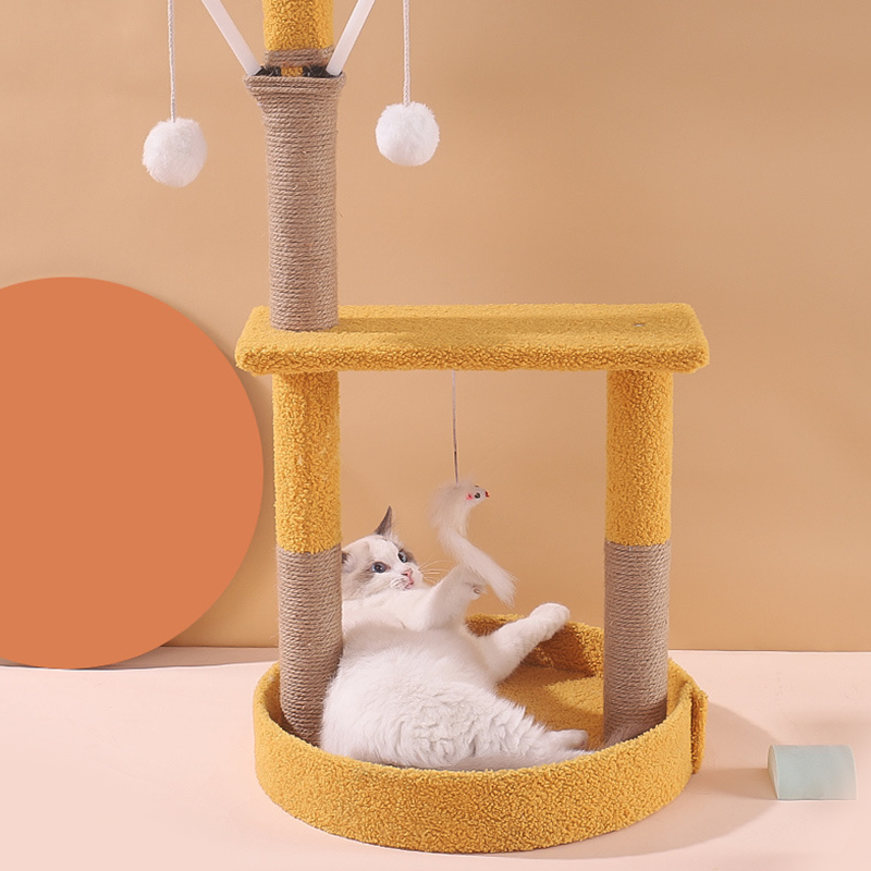 Pet Cat Tree Scratch Multi Level Perch Tree Tower, Comfortable Cat Frame Suitable for Cat