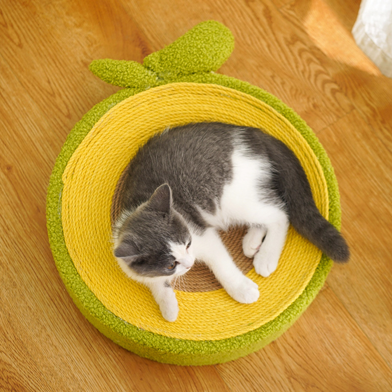 Pineapple/strawberry Sisal scratching cat bed Comfortable Sleeping bed - DeeplPet