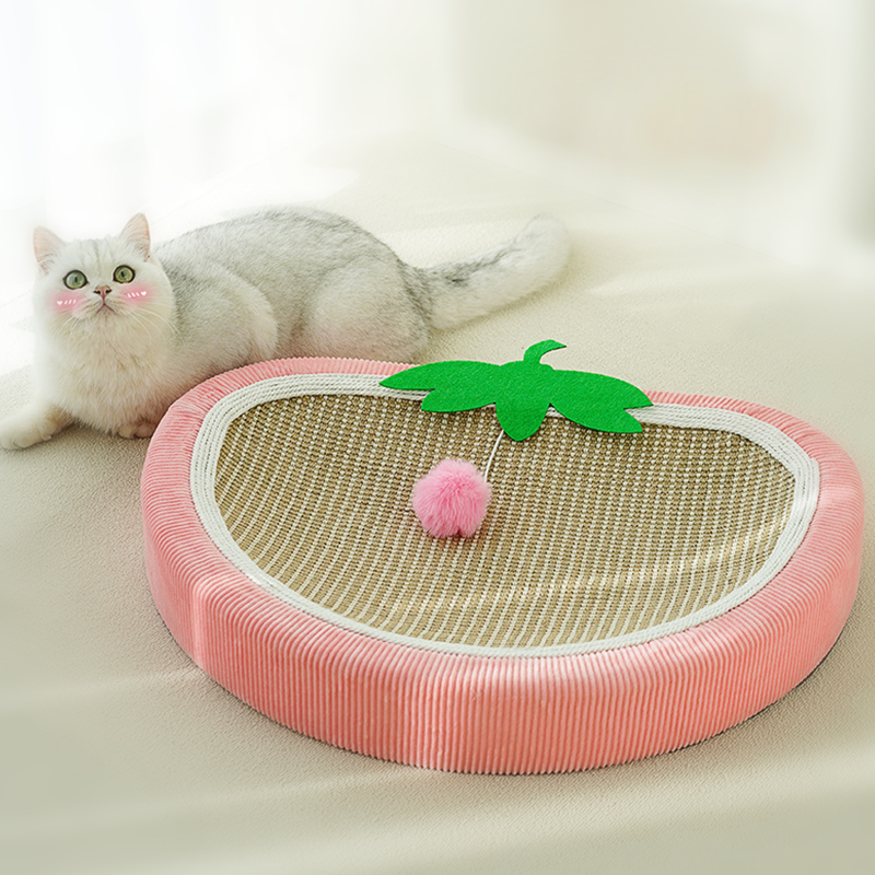 Pineapple/strawberry Sisal scratching cat bed Comfortable Sleeping bed - DeeplPet