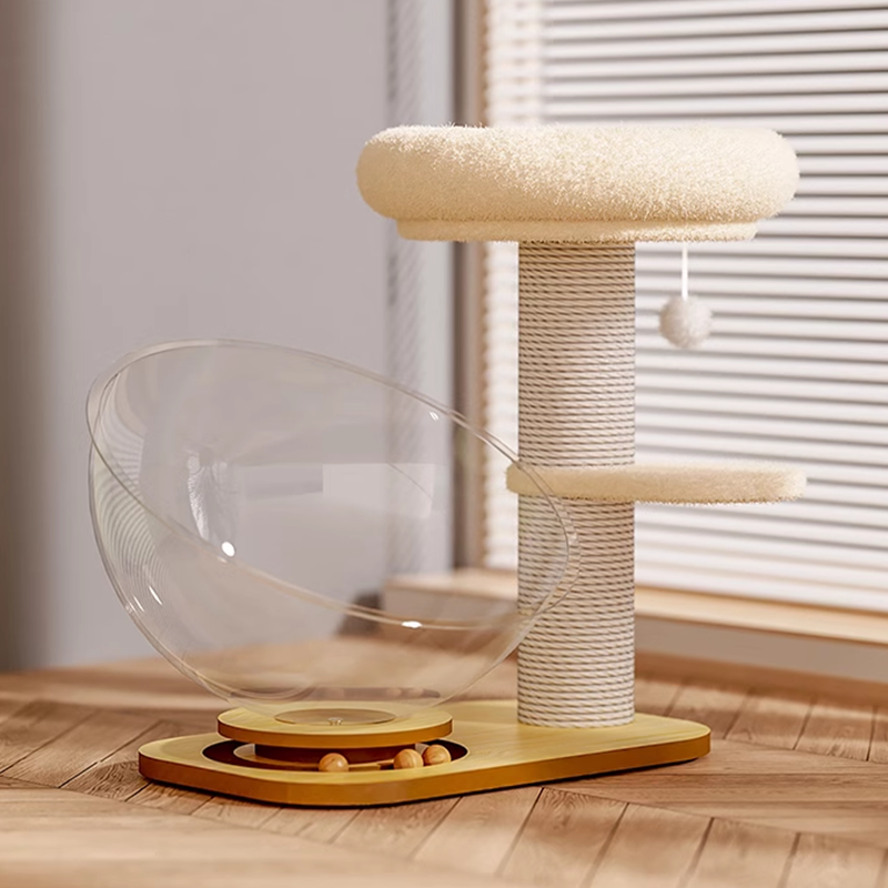 Cat Tree Cat Space capsule nest Integrated  Scratching Column Sword Grinding Claw