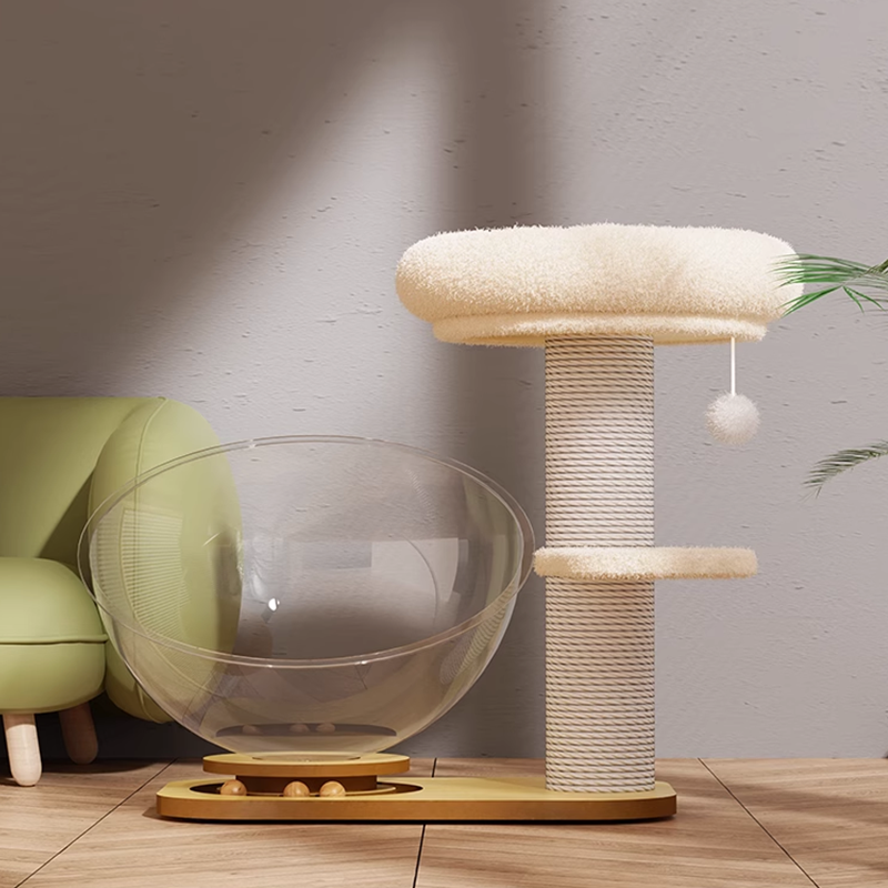 Cat Tree Cat Space capsule nest Integrated  Scratching Column Sword Grinding Claw
