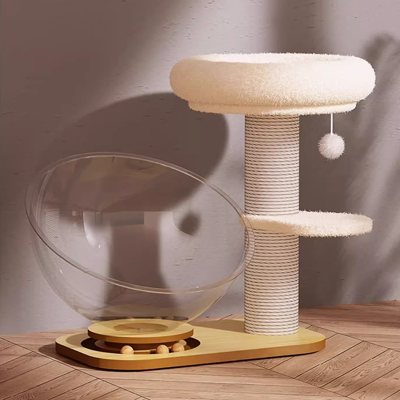 Cat Tree Cat Space capsule nest Integrated  Scratching Column Sword Grinding Claw