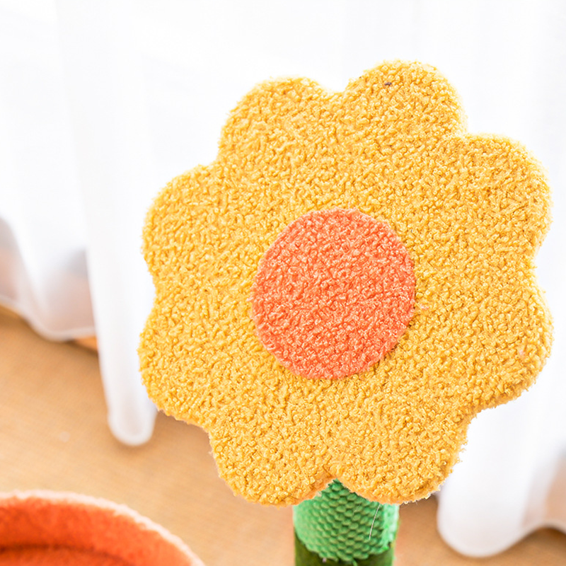 Sunflower cat tree,Cat Claw Scratcher with Platform, Natural Sisal Cat Tree