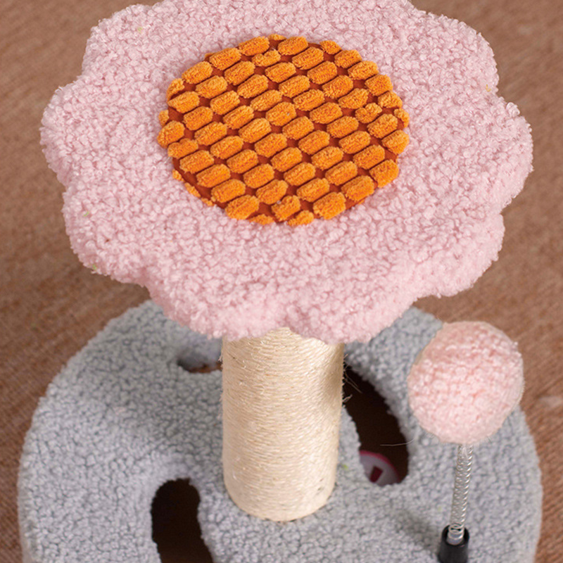 Sunflower Cat Tree Cat Scratching Post Cat Jumping Platform Sisal Cat Tower
