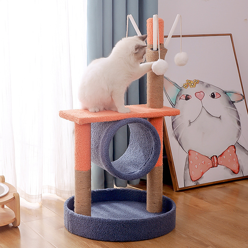 Pet Cat Tree Scratch Multi Level Perch Tree Tower, Comfortable Cat Frame Suitable for Cat