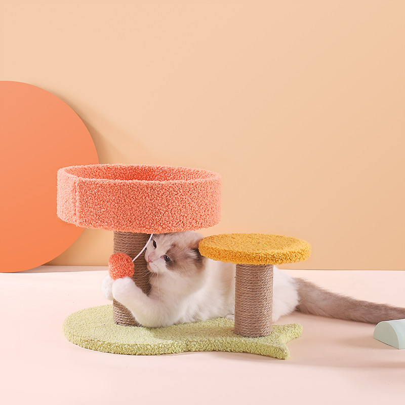 Pet Cat Tree Scratch Multi Level Perch Tree Tower, Comfortable Cat Frame Suitable for Cat