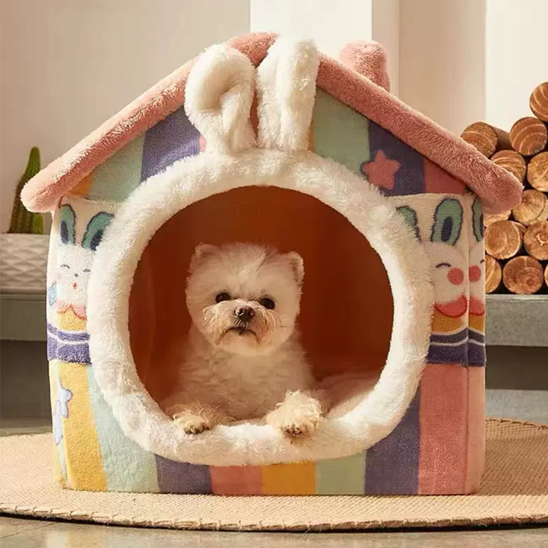 Foldable Pet House Removable Washable Cat bed Cat Nest Cat House - DeeplPet