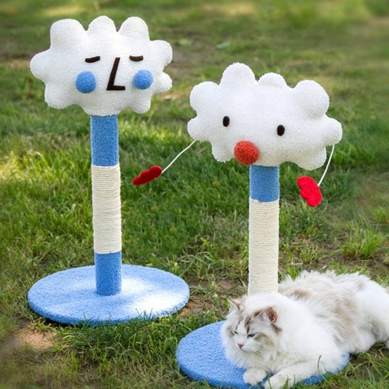 Cute Cloud Cat Tree Cat Scratching Posts - DeeplPet