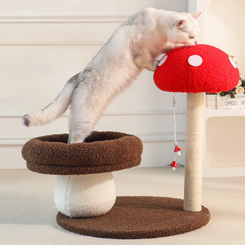 Mushroom Cat Tree Cat Playground