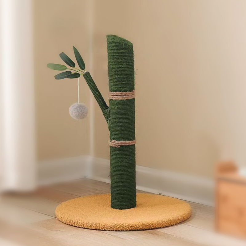 Cute Bamboo Panda Shape Cat Tree Bed